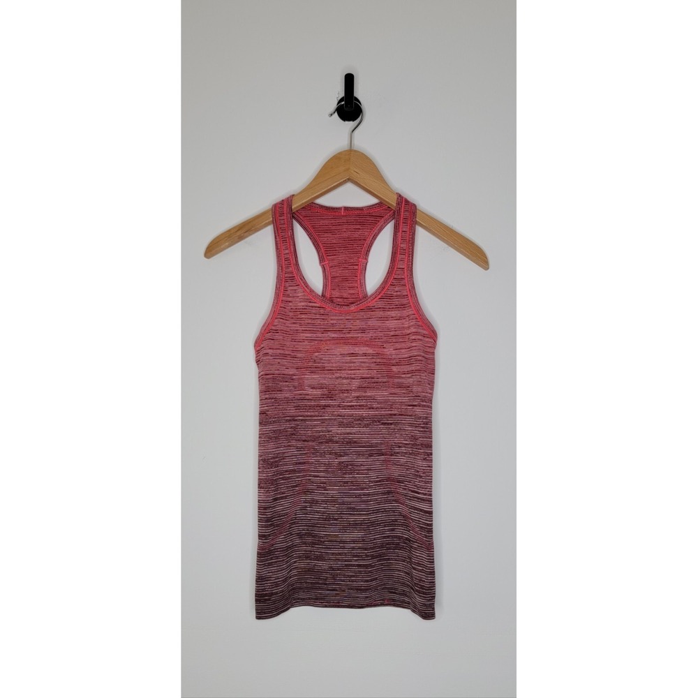 Lululemon Swiftly Tech Tank Top Women's Size 2 Heathered Regal Plum Racerback